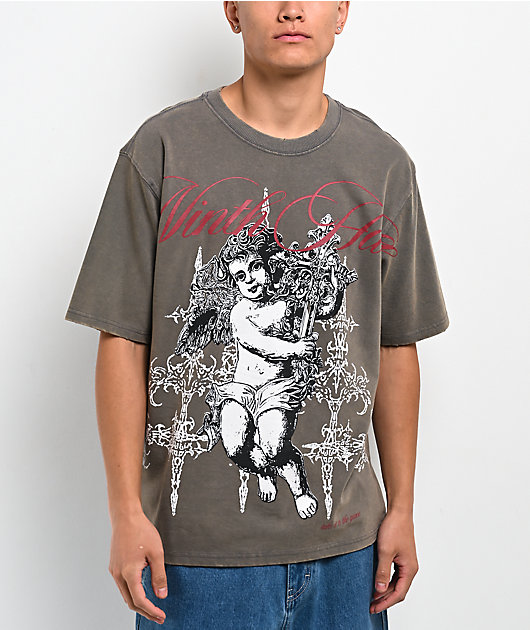 Ninth Hall Little Helper Grey Wash T-Shirt