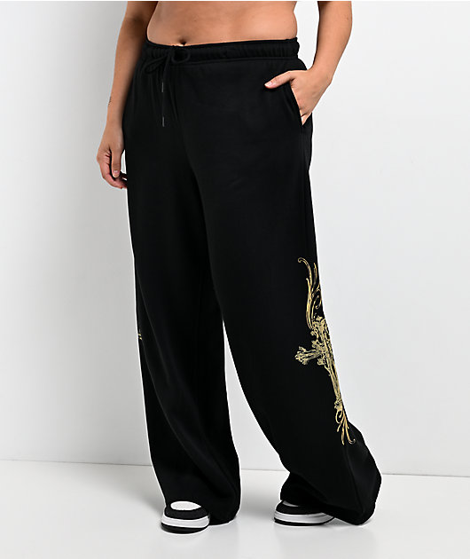 Ninth Hall MTT Black Wide Leg Sweatpants