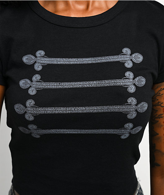 Ninth Hall Marching Band Black Crop T-Shirt