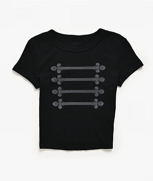 Ninth Hall Marching Band Black Crop T-Shirt