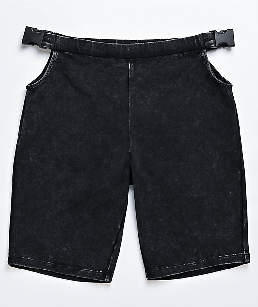 Black Buckle Shorts Store, 55% OFF 