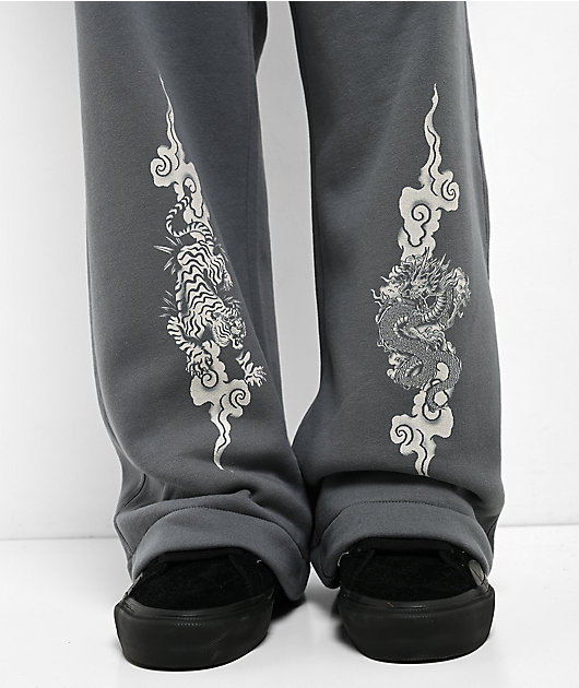 Ninth Hall Mother Mary Baggy Blue Sweatpants