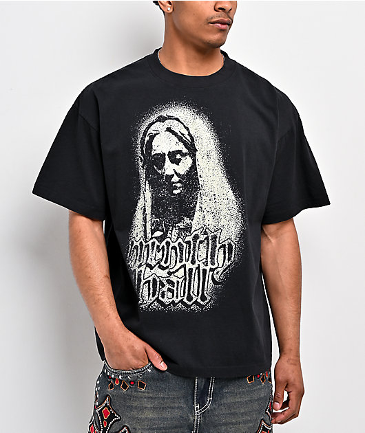 Ninth Hall Mother Mary Black T-Shirt | Zumiez