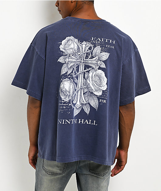 Ninth Hall Mother Mary Navy T-Shirt