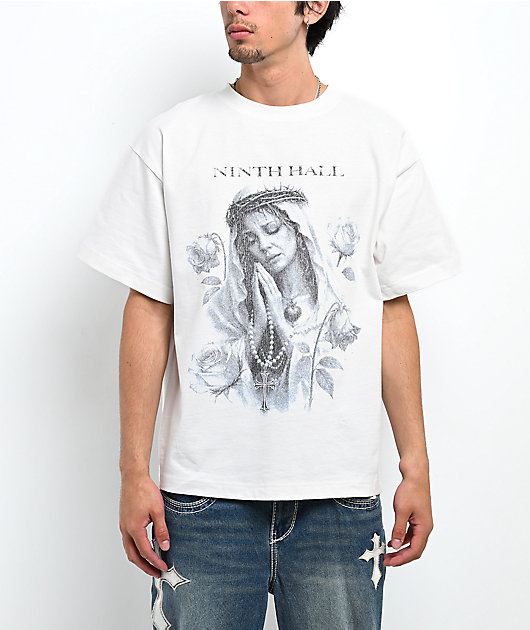 Ninth Hall Mother Mary Off White T-Shirt
