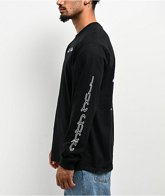 Ninth Hall Moto Black Long Sleeve T-Shirt | Zumiez