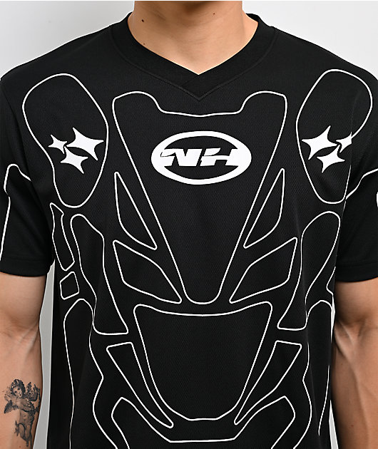 Ninth Hall Moto Black Soccer Jersey