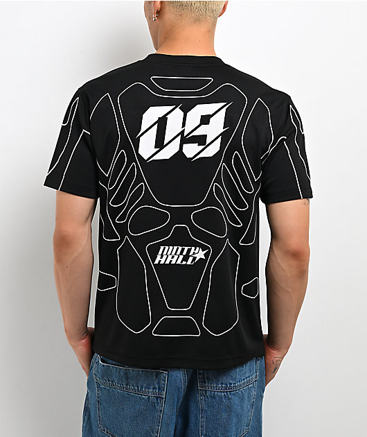 Ninth Hall Moto Black Soccer Jersey