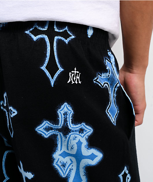 Ninth Hall Neon Salvation Black Lounge Pants