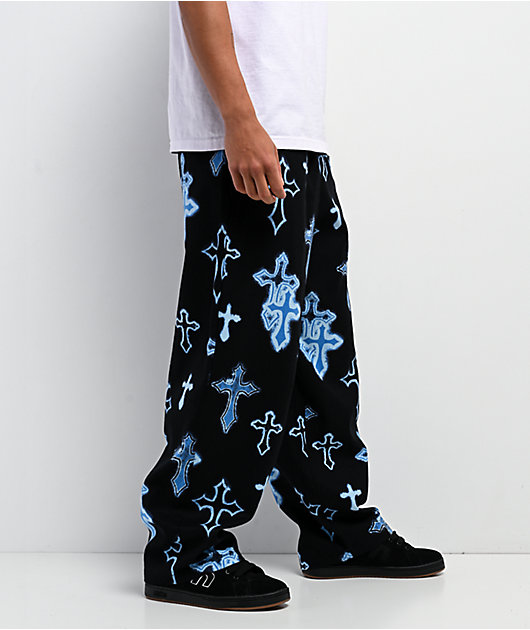 Ninth Hall Neon Salvation Black Lounge Pants