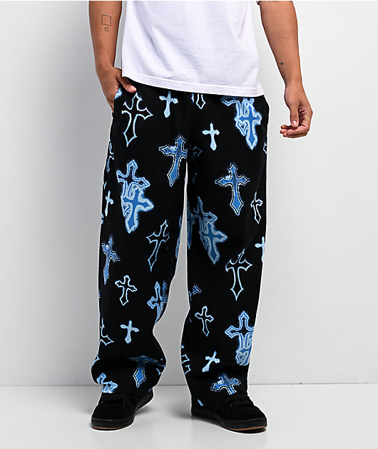 Ninth Hall Neon Salvation Black Lounge Pants | Zumiez