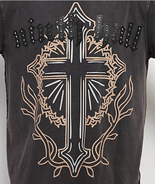 Ninth Hall Nightcrawler Black Wash Long Sleeve T-Shirt