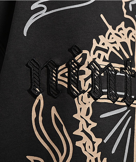 Ninth Hall Nightcrawler Black Wash Zip Hoodie | Zumiez