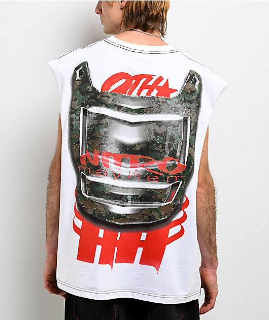 Ninth Hall Nitro Mayhem White Tank Top