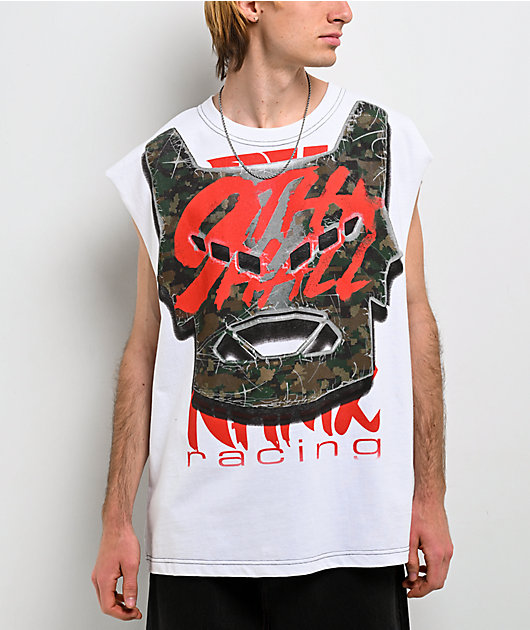Ninth Hall Nitro Mayhem White Tank Top