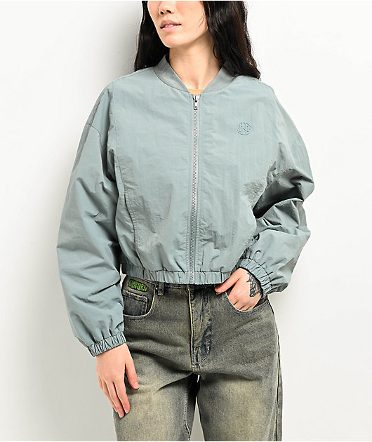 Ninth Hall Nyla Lead Nylon Bomber Jacket | Zumiez