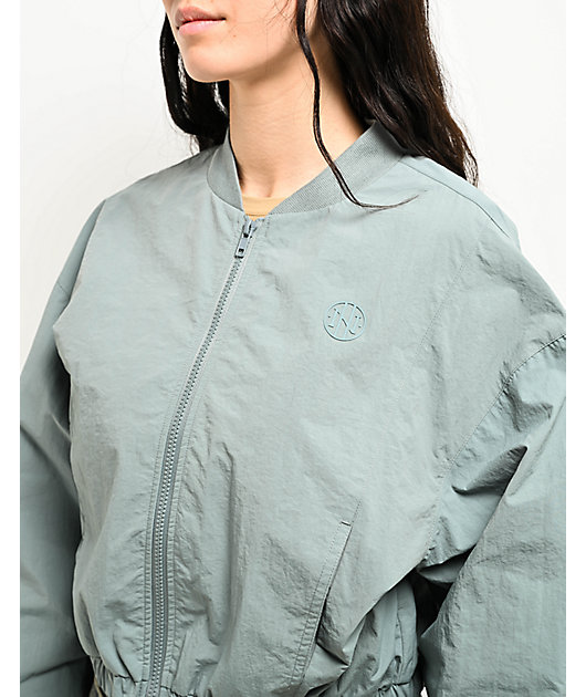 Ninth Hall Nyla Lead Nylon Bomber Jacket | Zumiez