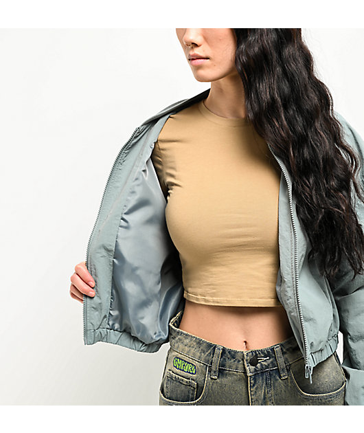 Ninth Hall Nyla Lead Nylon Bomber Jacket | Zumiez