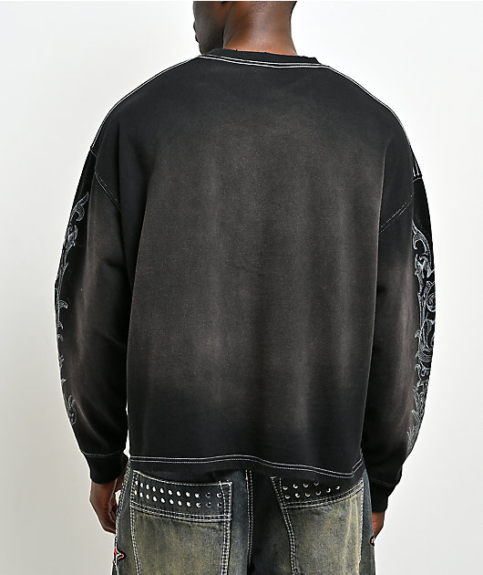 Ninth Hall Old Dog Black Wash Long Sleeve T-Shirt