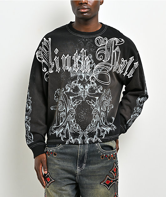 Ninth Hall Old Dog Black Wash Long Sleeve T-Shirt