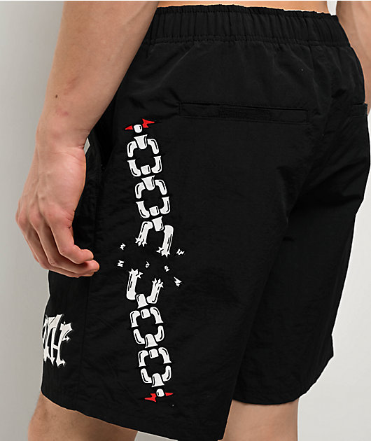 Ninth Hall Panther Black Board Shorts | Zumiez
