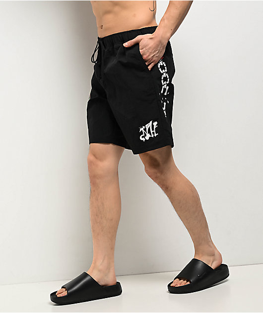 Ninth Hall Panther Black Board Shorts | Zumiez