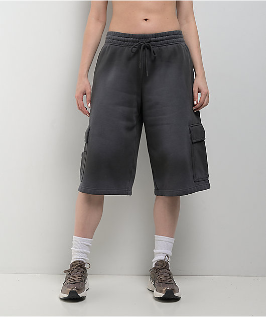 Ninth Hall Payton Charcoal Wash Relaxed Cargo Sweat Shorts | Zumiez Ninth Hall Payton Charcoal Wash Relaxed Cargo Sweat Shorts | Zumiez