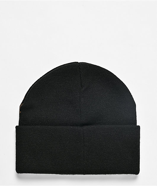 Ninth Hall Pierced Black Beanie