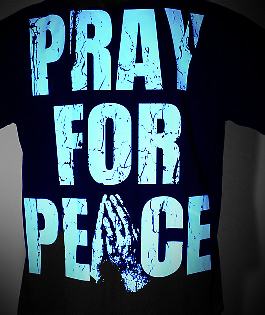 Ninth Hall Prayers Glow In The Dark Black T-Shirt
