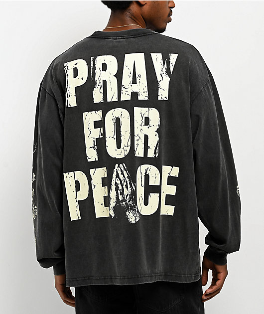 Ninth Hall Prayers Vintage Black Long Sleeve T-Shirt | Zumiez
