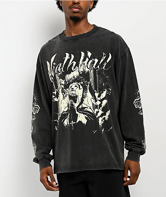 Ninth Hall Prayers Vintage Black Long Sleeve T-Shirt | Zumiez