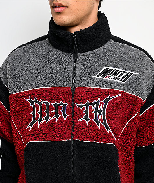 Ninth Hall Racer Tech Red & Black Sherpa Jacket