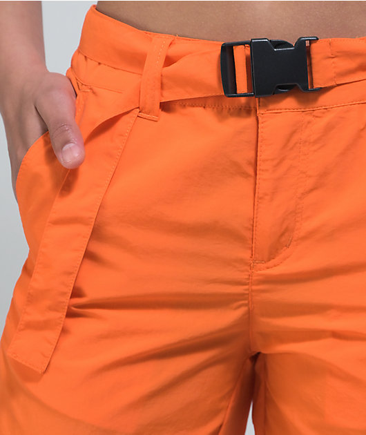 Ninth Hall Raines Buckle Belt Orange Cargo Pants