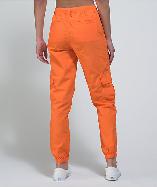 Ninth Hall Raines Buckle Belt Orange Cargo Pants