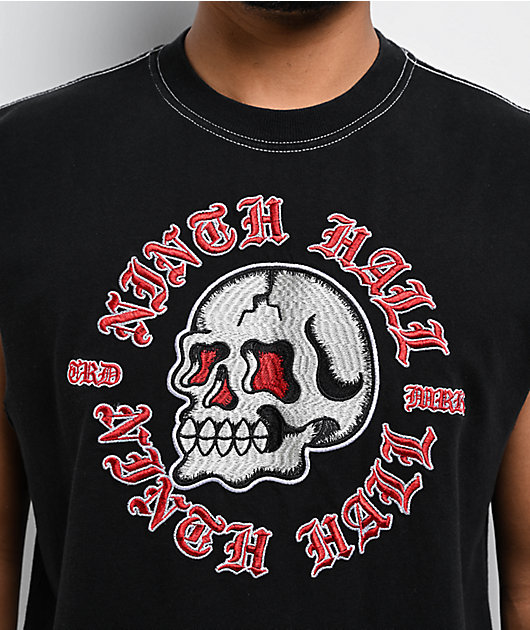 Ninth Hall Red Eye Black Tank Top
