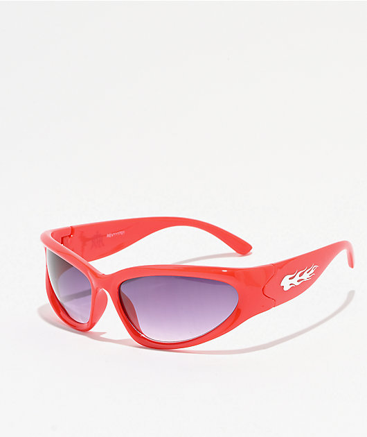 Ninth Hall Rev Red Sunglasses