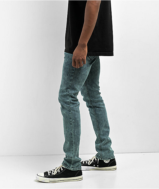 Ninth Hall Rogue Blue Acid Wash Skinny Jeans