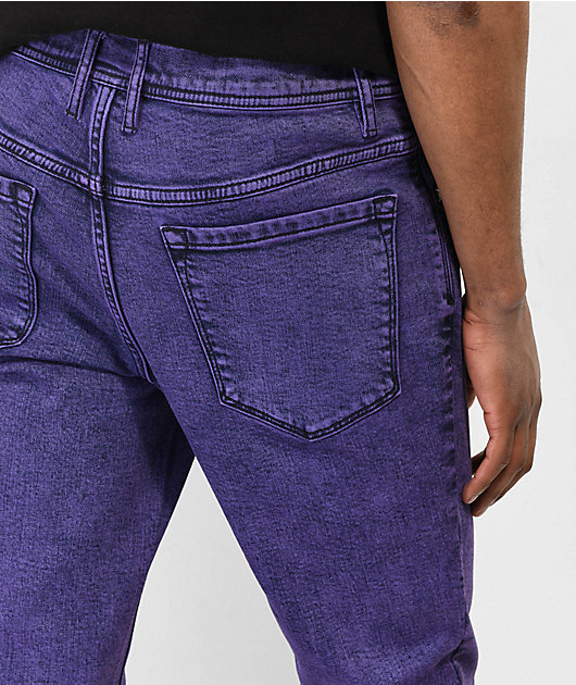 Purple Brand Acid-Washed Relaxed-Fit Jeans - ShopStyle