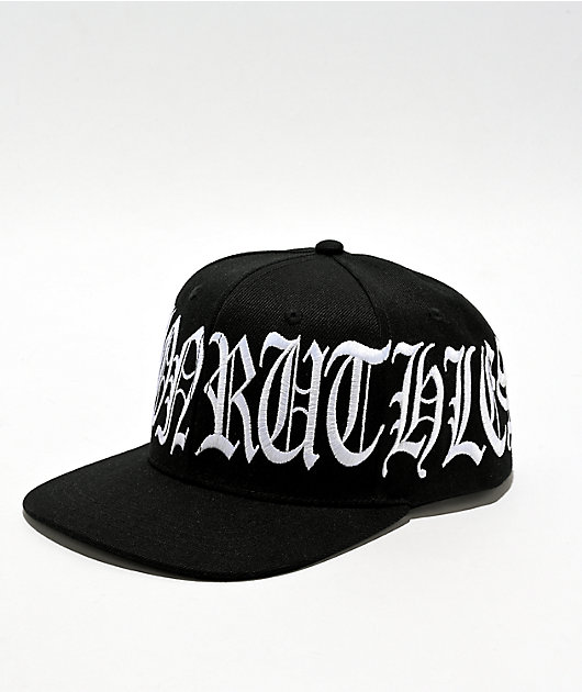 Ninth Hall Ruthless High Profile Black Snapback Hat Zumiez