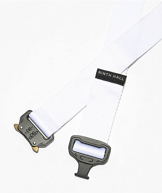 Ninth Hall Salver White Web Belt