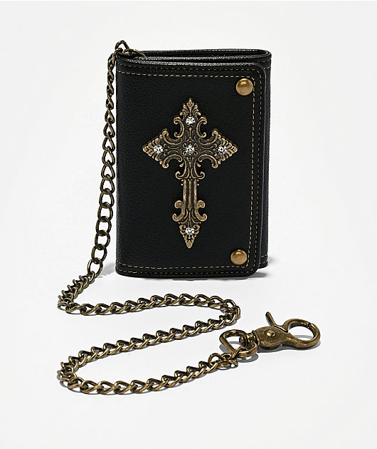 Ninth Hall Sanctuary Black Chain Wallet