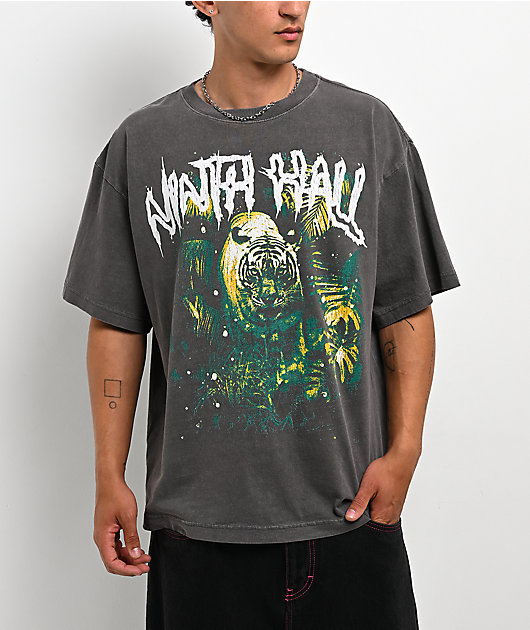 Ninth Hall Scenic Grey Wash Boxy T-Shirt