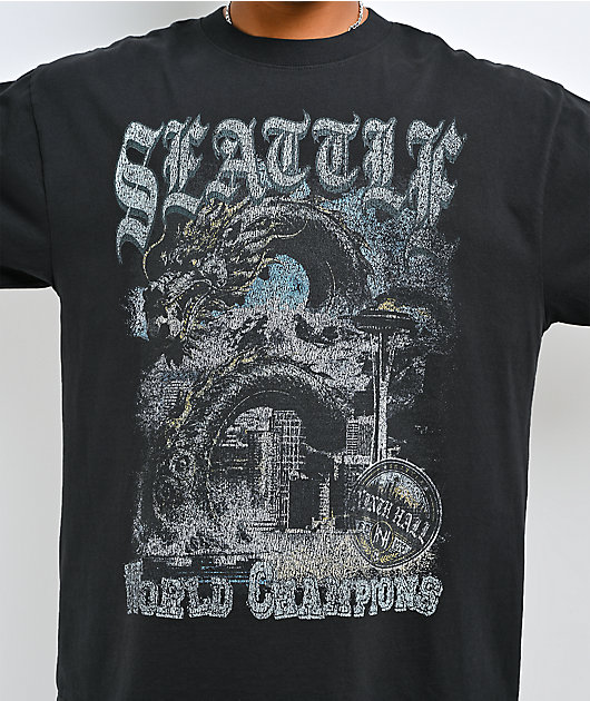Ninth Hall Seattle Soccer League Black T-Shirt
