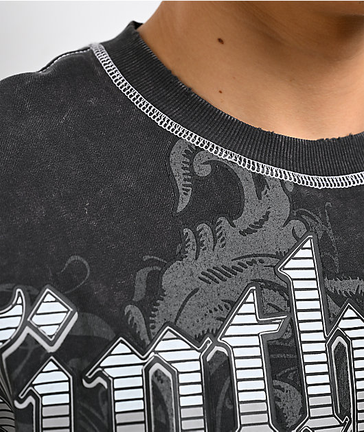 Ninth Hall Second Coming Black Wash Long Sleeve T-Shirt