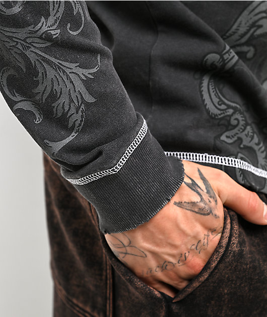 Ninth Hall Second Coming Black Wash Long Sleeve T-Shirt