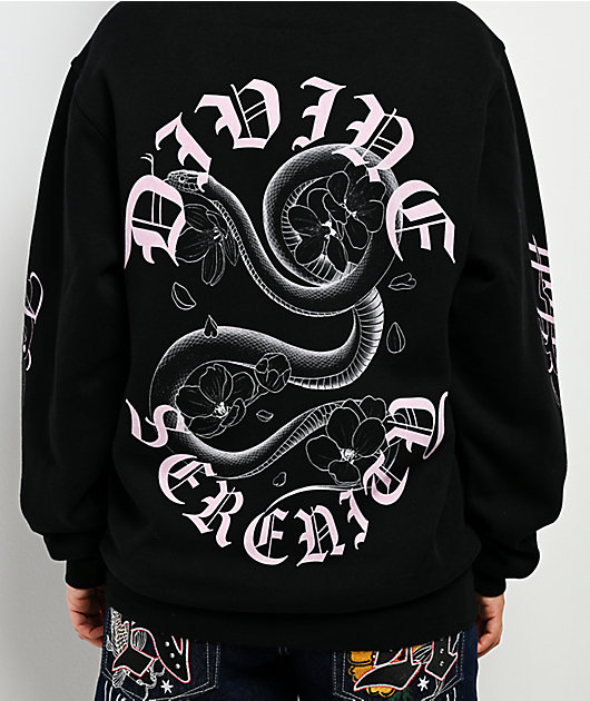 REFLEMxかいばしら collaboration chain sweat Ninth Hall Serenity Black Zip Hoodie | Zumiez