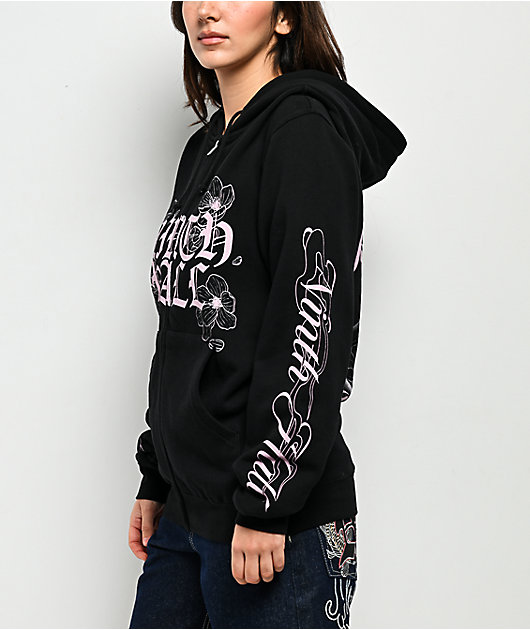 Ninth Hall Serenity Black Zip Hoodie | Zumiez