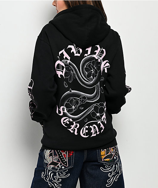 サルセーション　パーカー Ninth Hall Serenity Black Zip Hoodie | Zumiez