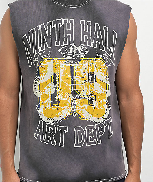 Ninth Hall Shipwreck Black Wash Tank Top