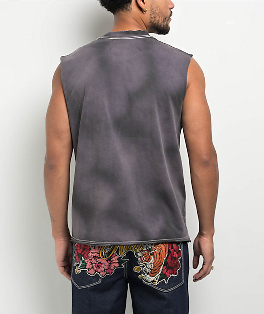 Ninth Hall Shipwreck Black Wash Tank Top